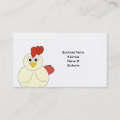 Carte De Visite Élevage de poulets (Dos)