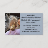 Carte De Visite Éleveur de chevaux modifiable (Devant)