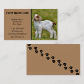 Carte De Visite Éleveur de chèvres de Boers (Devant / Derrière)