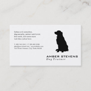 Carte De Visite éleveur de chiens