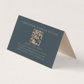 Carte De Visite Éleveur de Chiens Code QR Terracotta & Charcoal Ch (Dos)