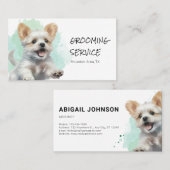 Carte de visite éleveur de chiens enjoué (Devant / Derrière)