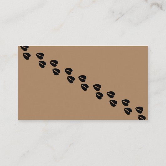 Carte De Visite éleveur de cochons KuneKune (Dos)