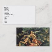 Carte De Visite Élijah a visité par un ange, c.1534 (Devant / Derrière)