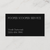 Carte De Visite Élimination des déchets d'animaux de compagnie Noi (Dos)