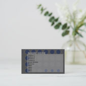 Carte De Visite elipses : marine : (Debout devant)
