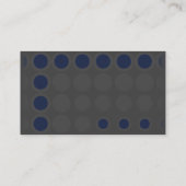 Carte De Visite elipses : marine : (Dos)