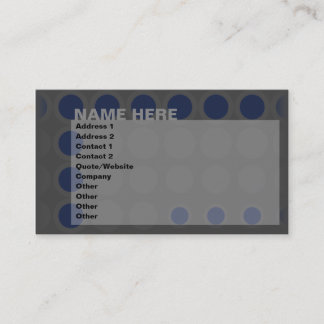 Carte De Visite elipses : marine :