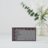 Carte De Visite elipses : marron : (Debout devant)