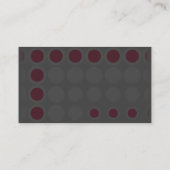 Carte De Visite elipses : marron : (Dos)