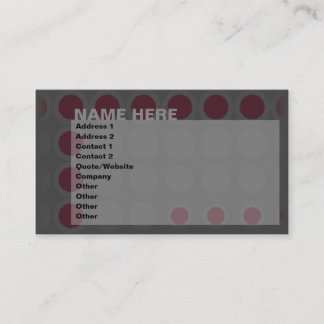 Carte De Visite elipses : marron :