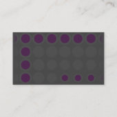 Carte De Visite elipses : pourpres : (Dos)