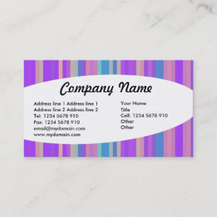 Carte De Visite Eliptical - Stripes 06