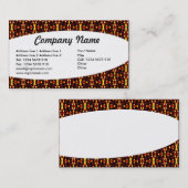 Carte De Visite Éliptique - Abstrait 017 (Devant / Derrière)