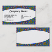 Carte De Visite Éliptique - Abstrait 021 (Devant / Derrière)