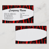 Carte De Visite Éliptique - Abstrait 06 (Devant / Derrière)