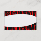 Carte De Visite Éliptique - Abstrait 06 (Dos)