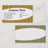 Carte De Visite Éliptique - Abstrait 07 (Devant / Derrière)