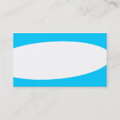 Carte De Visite Éliptique - Bleu clair (Dos)