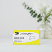 Carte De Visite Éliptique - Jaune (Debout devant)