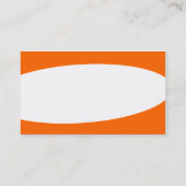 Carte De Visite Éliptique - Orange (Dos)