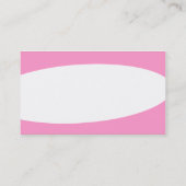 Carte De Visite Éliptique - rose (Dos)