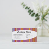 Carte De Visite Éliptique - Stripes 03 (Debout devant)