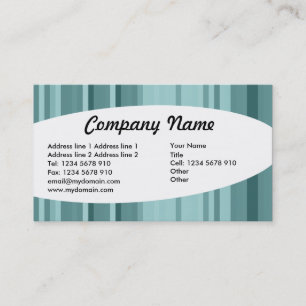 Carte De Visite Éliptique - Stripes 04