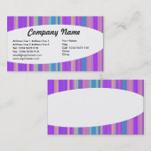 Carte De Visite Éliptique - Stripes 06 (Devant / Derrière)