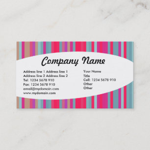 Carte De Visite Éliptique - Stripes 07