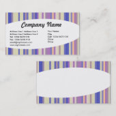 Carte De Visite Éliptique - Stripes 08 (Devant / Derrière)