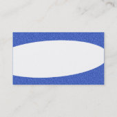 Carte De Visite Éliptique - Texture bleue incorporée (Dos)