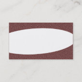Carte De Visite Eliptique - Texture Brown Embossée (Dos)