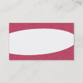 Carte De Visite Éliptique - Texture rouge bossée (Dos)