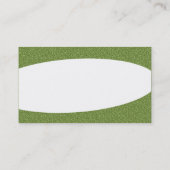 Carte De Visite Éliptique - Texture verte incorporée (Dos)