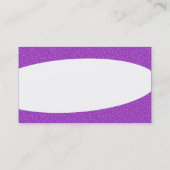 Carte De Visite Éliptique - Texture violette incorporée (Dos)