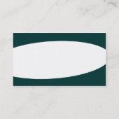 Carte De Visite Éliptique - Vert foncé (Dos)