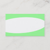Carte De Visite Éliptique - Vert menthe (Dos)
