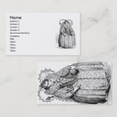Carte de visite élisabéthain de vêtements (Devant / Derrière)