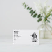 Carte de visite élisabéthain de vêtements (Debout devant)