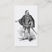Carte de visite élisabéthain de vêtements (Dos)