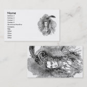 Carte de visite élisabéthain de vêtements (Devant / Derrière)
