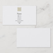 Carte De Visite Elise - Tan (Devant / Derrière)