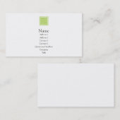 Carte De Visite Elise - vert (Devant / Derrière)