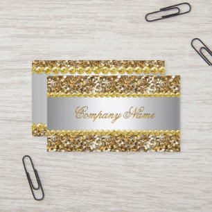 Carte De Visite Elite Business Gold Silver Diamond Parties scintil