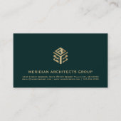 Carte De Visite Elite Emerald Green Construction (Devant)