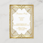 Carte De Visite Elite Gold Blanc crème crème perle (Dos)