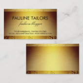 Carte De Visite Elite Luxe Golden / Gold Speckles (Devant / Derrière)