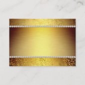 Carte De Visite Elite VIP Luxe Golden / Gold Speckles (Dos)