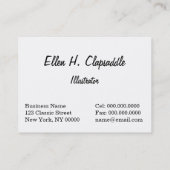 Carte De Visite Ellen H. Clapsaddle : Peu de sorcière de (Dos)